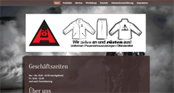 Desktop Screenshot of hoefener-feuerwehrbekleidung.de
